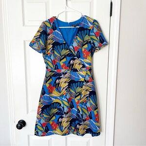 J. Crew Floral Print A-Line Dress